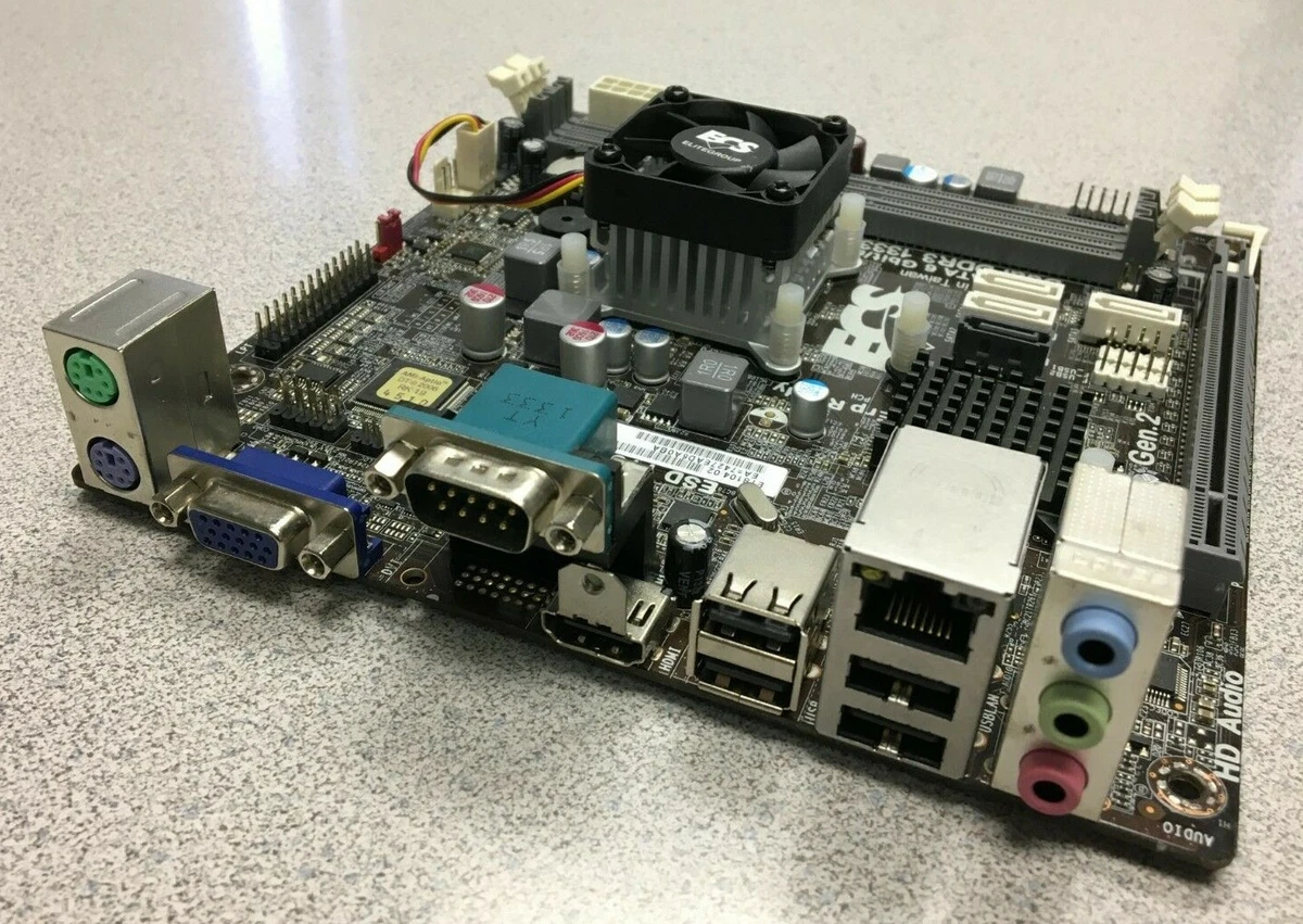 ECS NM70 i2 V 1.0 Mini ITX Motherboard Intel Celeron 1037u CPU Fan Heatsink