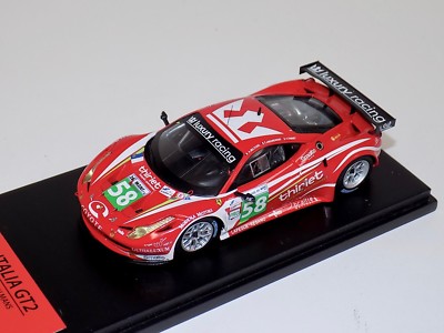1/43 TSM Fujimi Ferrari F458 Italia GT2 2011 Le Mans Luxory racing