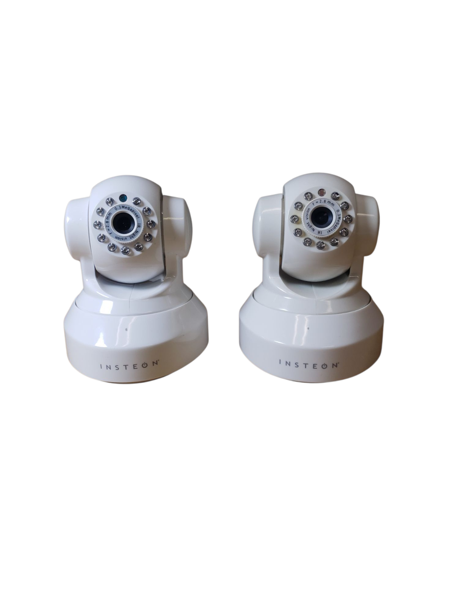 Insteon Wireless Camera Pair FR4020A2 White tested