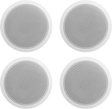 70V 6" Commercial Ceiling Speakers 4 Restaurant/Office, White CCL6T