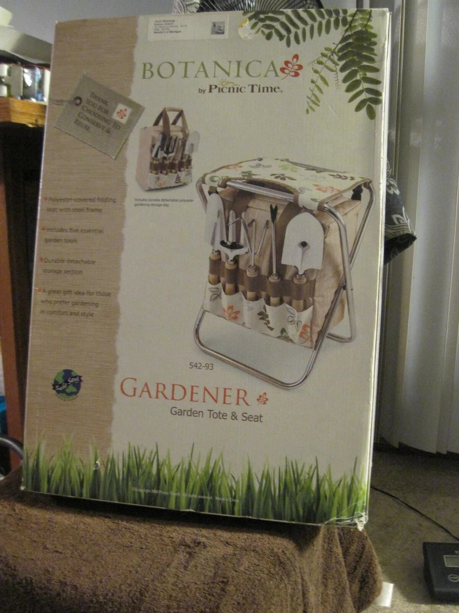 Picnic Time BOTANICA Gardener Seat WITH Tools Kit NEW SEALED eBay