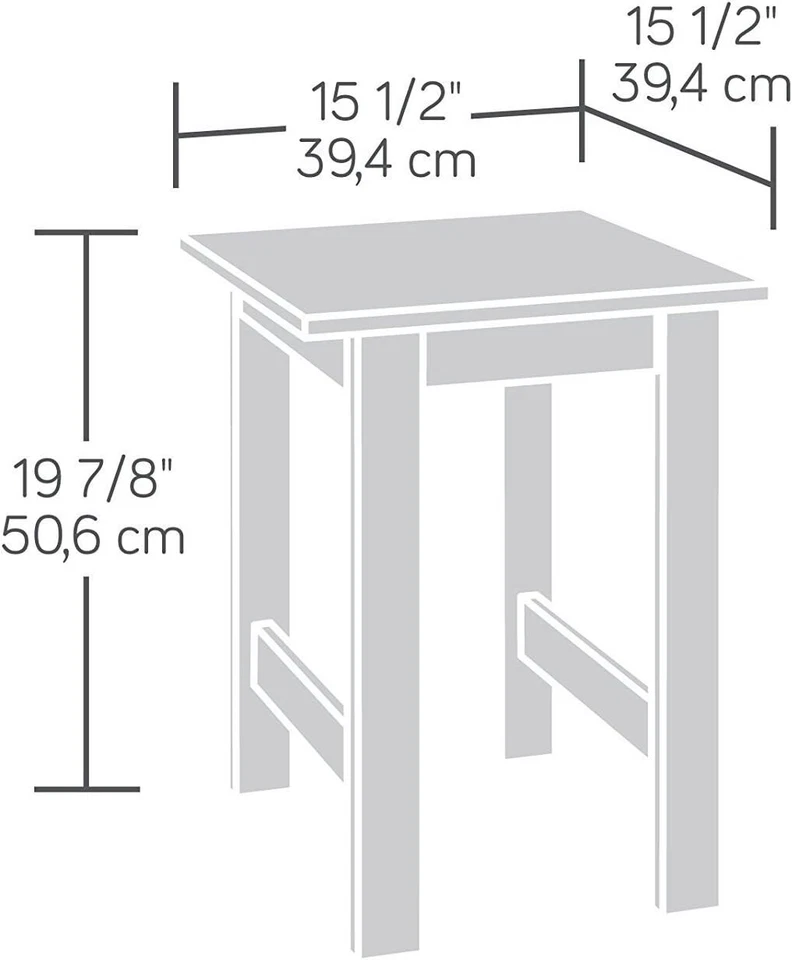 Sauder Beginnings End Table Cinnamon Cherry Finish Side Tables - Image 3 of 4