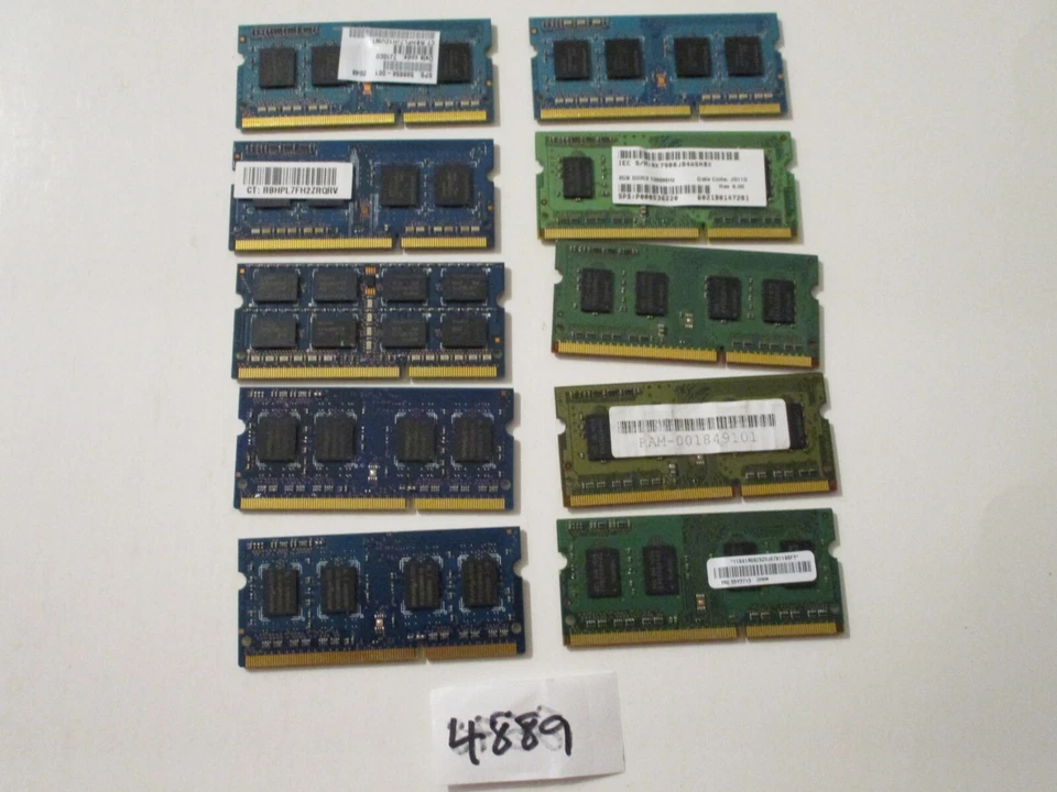 Samsung+Others 10x2Gb=20Gb PC3-10600 1333Mhz DDR3 SODIMM Laptop Memory RAM (4889 - Image 2 of 2