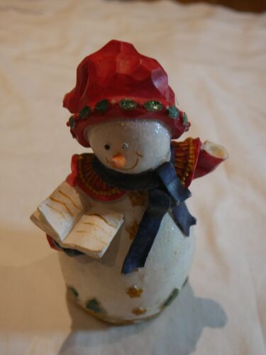 Vintage Prawdziwy bałwana Figurka Świąteczna Dekoracja Samodzielny Śnieżnik Boże Narodzenie - Zdjęcie 1 z 7