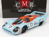 Cmr 1/12 Porsche 917LH Le Mans 1971 Siffert Bell Statisches Modell Diecast