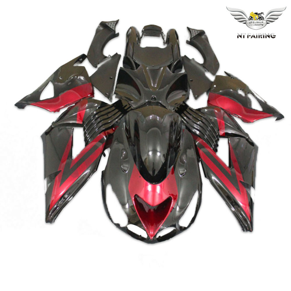 NTU Red Black ABS Injection Fairing Fit for Kawasaki 2006