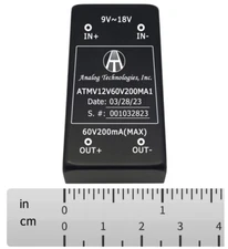 ATMV12V60V200MA1 12W Isolated DC-DC Power Module 12V Input 60V 200mA  Output