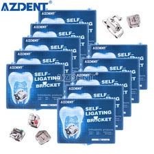 AZDENT Dental Orthodontic Self-Ligating Bracket Braces Roth/MBT .022 Hooks 3 4 5