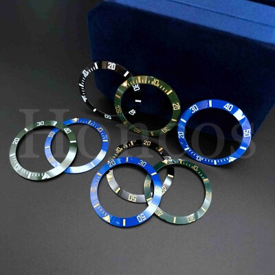 40MM Black Blue White Green Ceramic Bezel Insert for 43MM Sub Mens watch