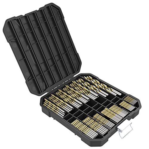 TopsTools TT100TW Set Punte Elicoidali HSS Titanio DIN 338 100pz