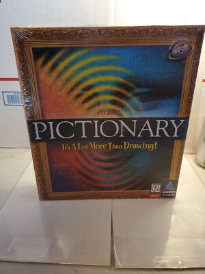 Pictionary PC Windows 95 CD-ROM Hasbro Word Trivia Game BIG BOX  New Sealed - A2