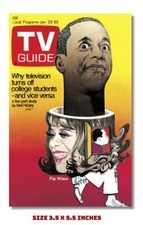 FLIP WILSON FRIDGE MAGNET 1971 TV GUIDE COVER 3.5 X 5.5 