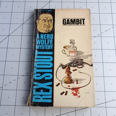 Gambit Rex Stout Nero Wolfe 1964 Paperback Book