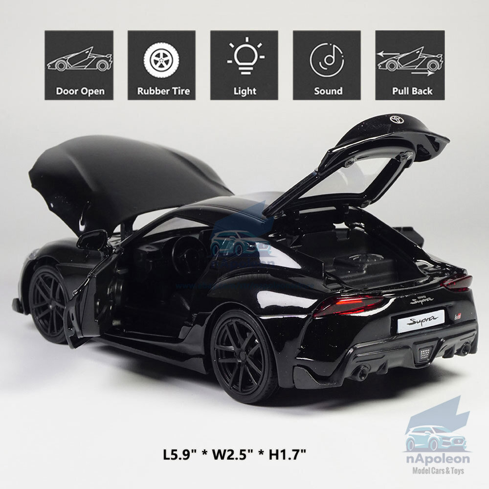 1:32 Toyota GR Supra Model Car Diecast Toy Vehicle Collection Kids