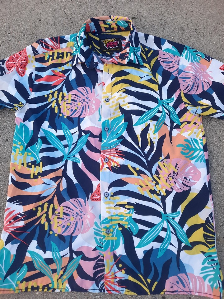 Good Vibes Medium Tropical Drill Clothing Company Shirt eBay