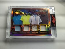 2021 GAME USED shirt Piece Leaf ATP Nadal Arthur Ashe Tennis Legends Federer /30