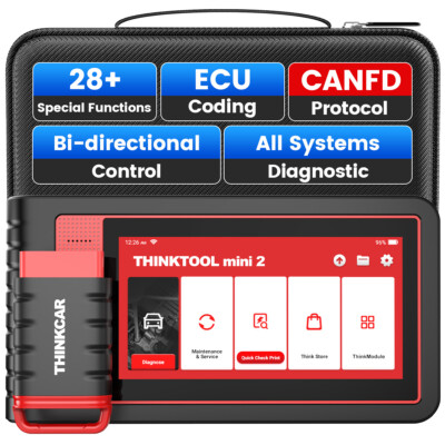 Thinktool Mini OBD2 Car Diagnostic Scanner Tool All System ECU Coding CANFD