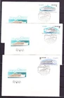 Russia, 1987,  Ships 3 FDC,  Michel 5714-5716
