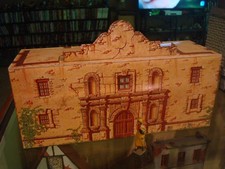 Marx Toys 1/32nd scale tin Litho ALAMO MISSION BUILDING W CREST Playset