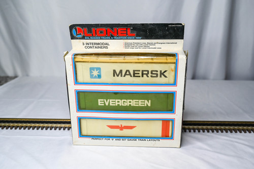 Juego de 3 contenedores intermodales Lionel | Calibre O/O-27 | 6-12805 | Condition: New: Other (See Details)