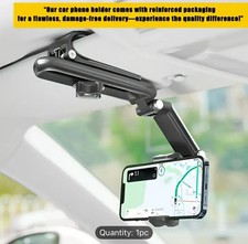 Sun Visor Car Phone Holder  Multi-Functional Stand for Mobile Phones