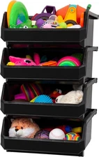 Plastic Containers for Organizing and Storage Bins for Closet, Kitchen, Offic...