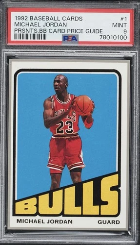 1992 Baseball Cards Presents Michael Jordan GOAT Insert PSA 9 ‼️NONE HIGHER‼️