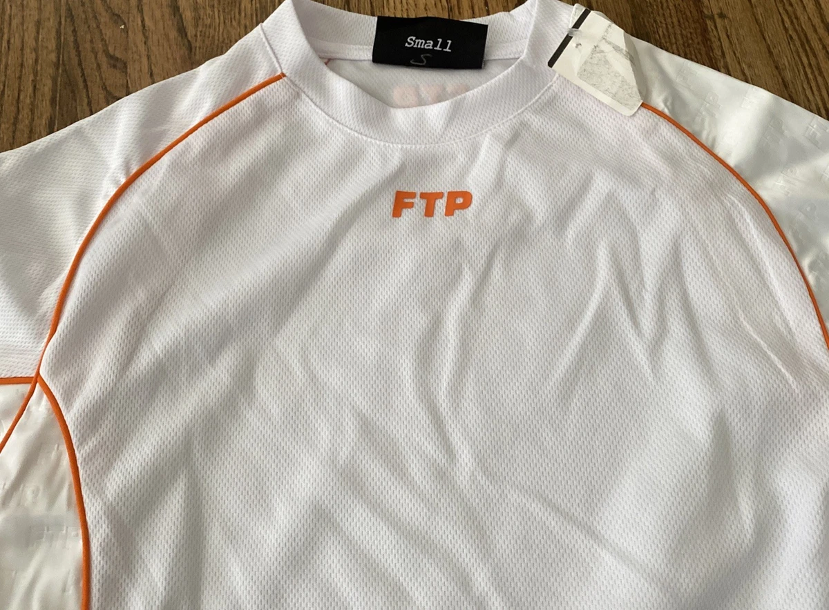 Maillot De Hockey FTP "Made In Hell" Noir Et Orange - Taille L, Neuf Avec étiquettes, Style Streetwear
