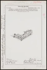 Harmon S. Palmer Hollow Concrete Building Block Co. Concrete blocks stacked