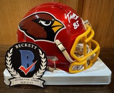 Trey McBride Autographed Arizona Cardinals Flash Mini Helmet Witness Beckett