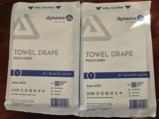 Dynarex General Purpose Drape Towel Drape Sterile 18 W X 26 L 4410 Box of 25