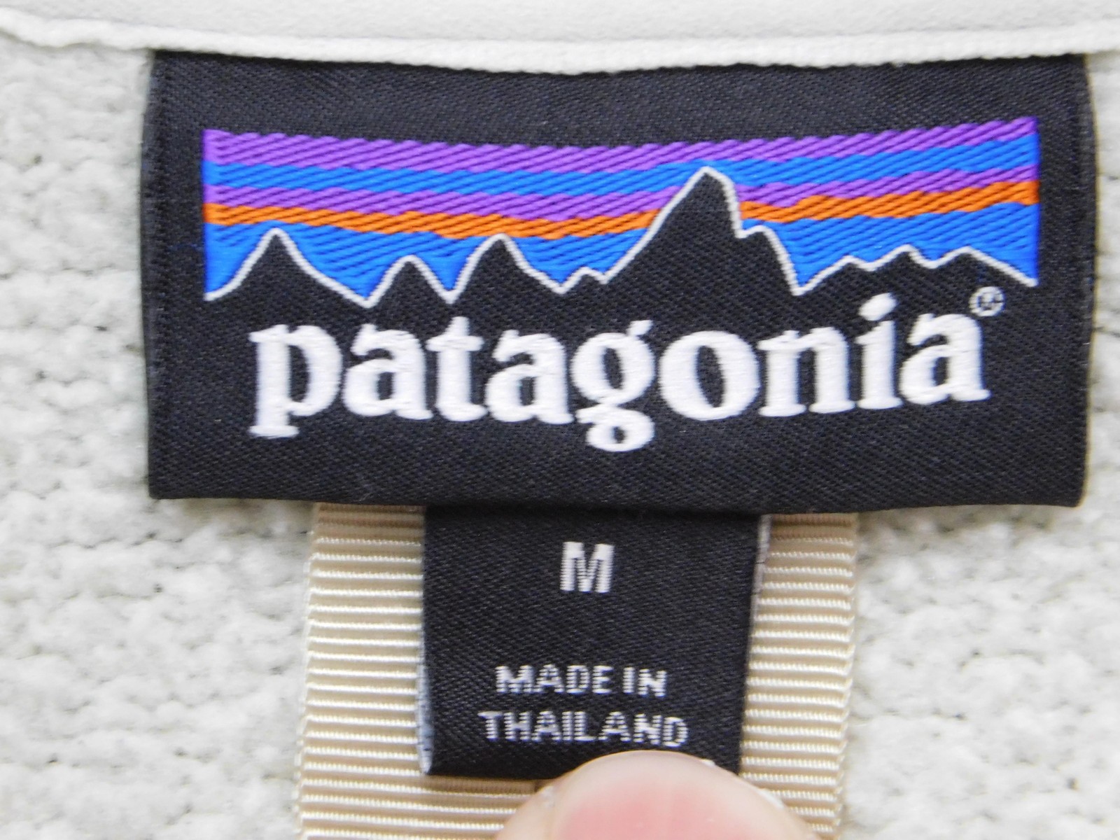 Patagonia Jacket Womens Medium White Fleece 1/4 Zip Pullover Sleeve Pocket thumbnail 8