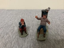 Vintage 1999 Lemax Village Collection Story Teller Figurines