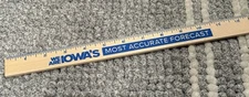 WOI-TV Des Moines “We Are Iowa’s Most Accurate Forecast” Wooden Ruler