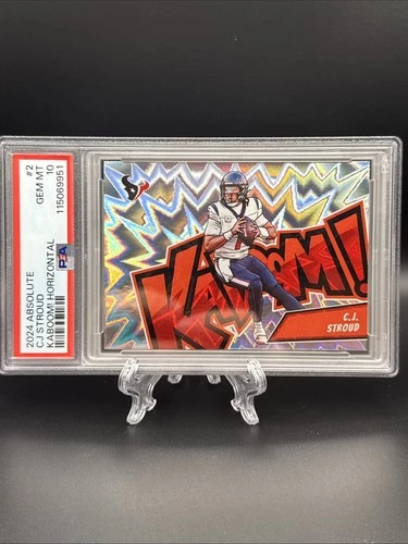 2024 PANINI ABSOLUTE CJ STROUD KABOOM! HORIZONTAL #2 PSA 10 GEM MINT CASE HIT