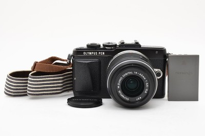 【Excellent】Olympus PEN E-PL7 Black Digital Camera with 14-42mm Lens #2913947