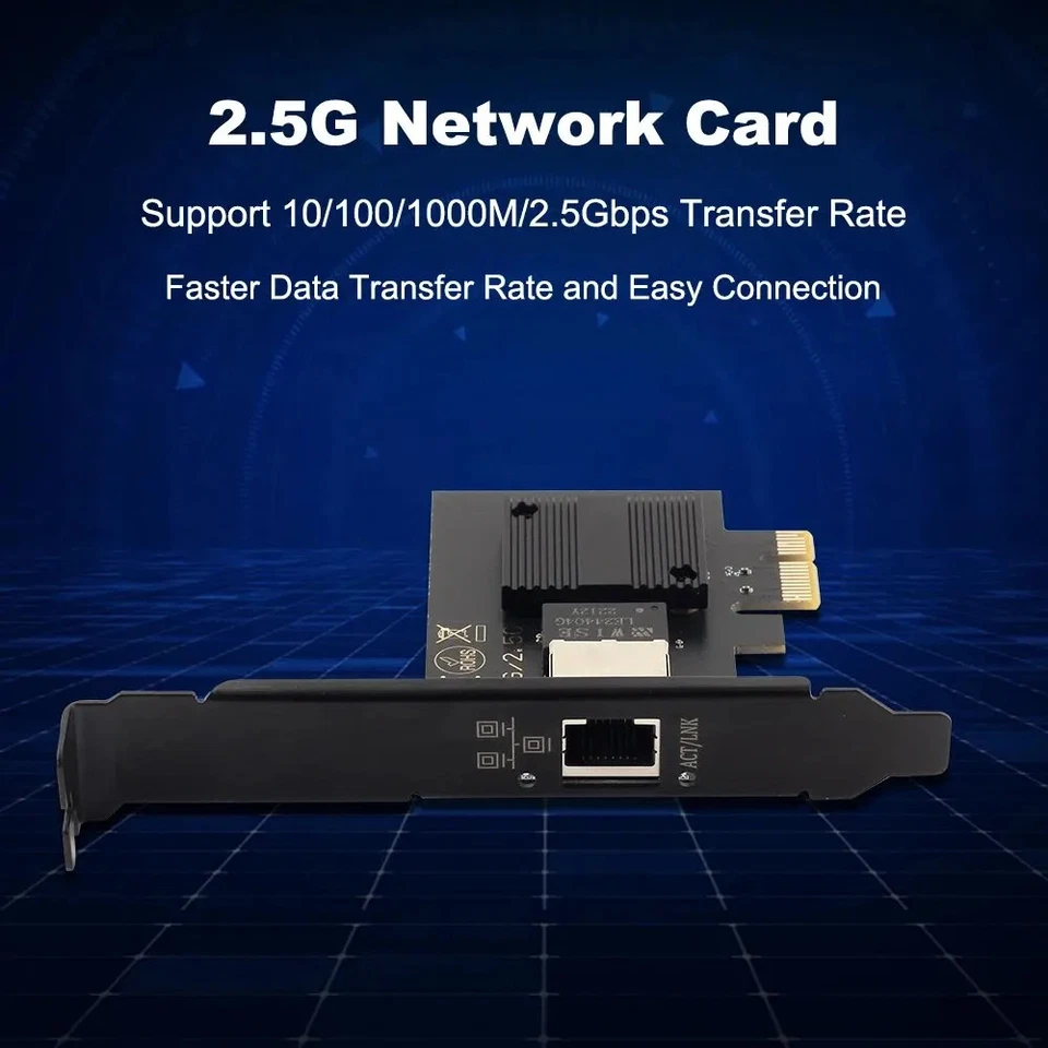 Intel I226-V PCIE To RJ45 Network Adapter 2.5G Gigabit Ethernet100/1000/2500Mbps - Image 4 of 4