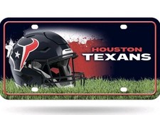 Rico Industries Houston Texans NFL Novelties Metal License Plate Tag