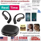 144+Language AI Translator Earbuds Wireless Bluetooth Headphones For iOS Android