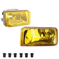IRONTEK Amber Lens Bumper Fog Lights Assembly Fits 2007-2014 for Chevy