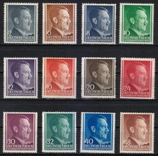 Pologne OCCUPATION-Post Osten 1941 Mi 71-82 Adolf Hitler , chancelier WW2 **