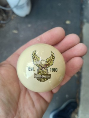 Harley Davidson Motorcycles Pool/Billiards Cue Ball w/Shield Logo Est 1903 NEW