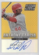 2013 Panini Prizm Perennial Draft Picks Gold 1/10 Anthony Garcia #91 Auto 3c7