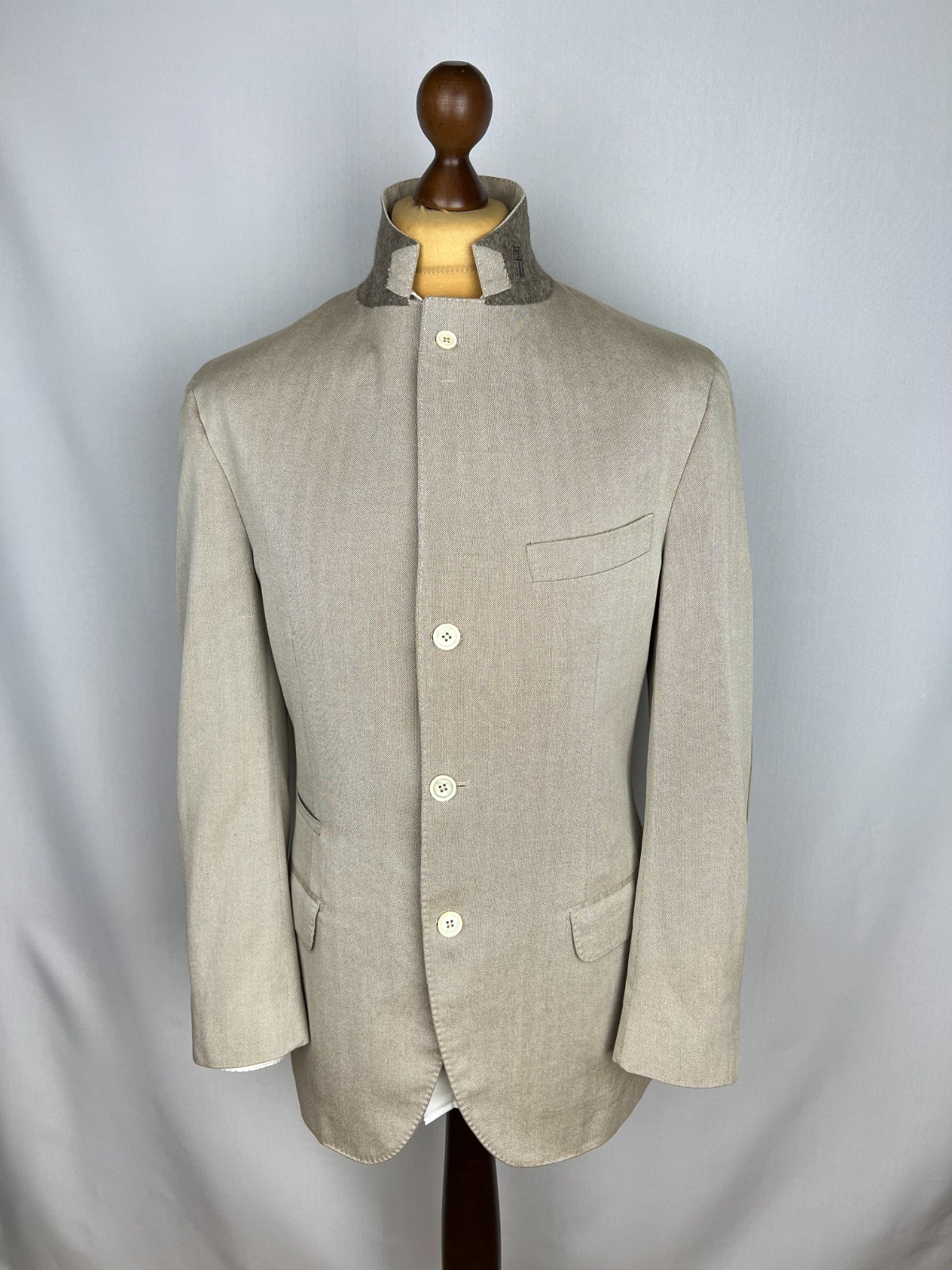 BRUNELLO CUCINELLI Light-Beige Solid 100% Cotton … - image 2