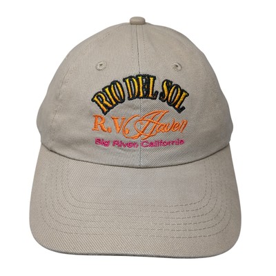 Rio Del Sol R.V. Haven Strapback Hat Brown One Size Adjustable Outdoor