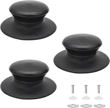 Quacc 3pcs Pot Lid Knobs Universal Replacement Pan Cover Knob for black 
