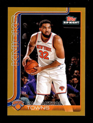 2025-26 TOPPS RIP NIGHT GOLD BK4 KARL-ANTHONY TOWNS KNICKS | eBay