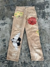 Dickies 32x32 Custom Painted Carpenter Pant Dove Festival Y2K Skate Streetwear
