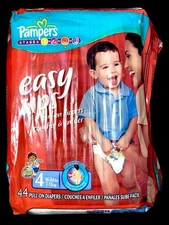 VERY RARE Vintage 2006 Pampers Easy Ups Boys Go Diego Go! Size 4 - 44 CT
