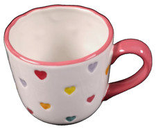 LANG Rainbow Hearts Cake  16oz Hand Painted Mug